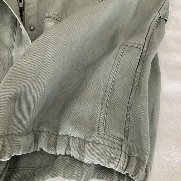 RAILS Women's Collins Sage Green Utility Jacket, Size Small Linen Blend - Picture 11 of 16